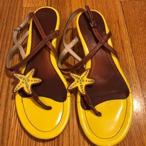 Sperry star fish sandals.